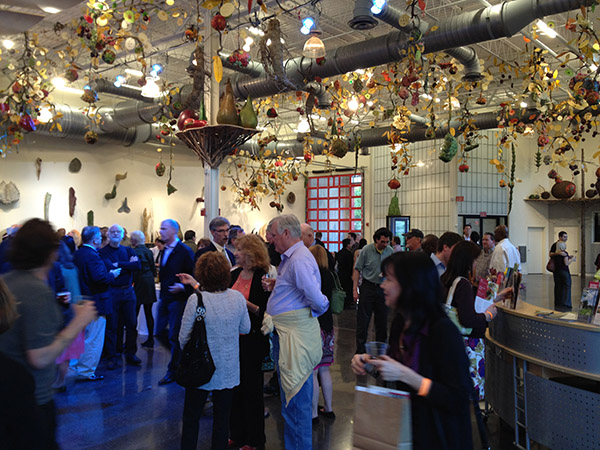 Inside the new East Gallery at the Grounds for Sculpture