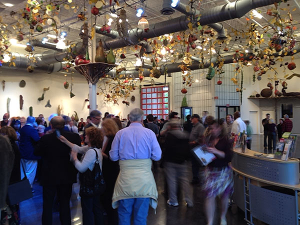 Inside the new East Gallery at the Grounds for Sculpture